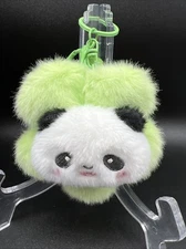 Plush Panda Flower Face Keychain Soft Stuffed Animal Keychains  Panda Keychains
