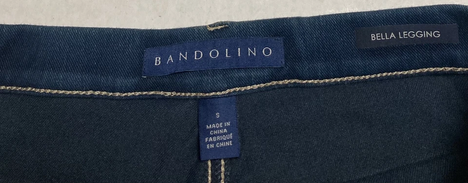 Womens Bandolino Bella Blue Jean Leggings Pull-on Comfort Stretch Missy Small - Image 4 of 4