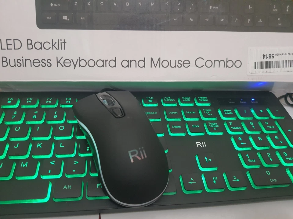 Business keyboard and mouse Combo. LED Backlit Real Internet Idea. RII - Image 4 of 4