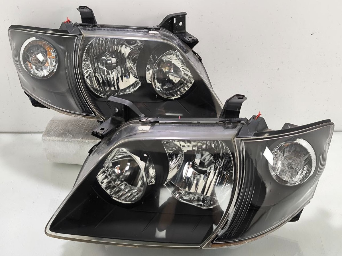 JDM Mazda MPV LW3W LWFW Front Black HID Head lights Lamps W
