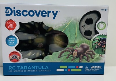 RC Spider Tarantula Discovery Kids Toys Radio Remote Control Prank Wireless  LED