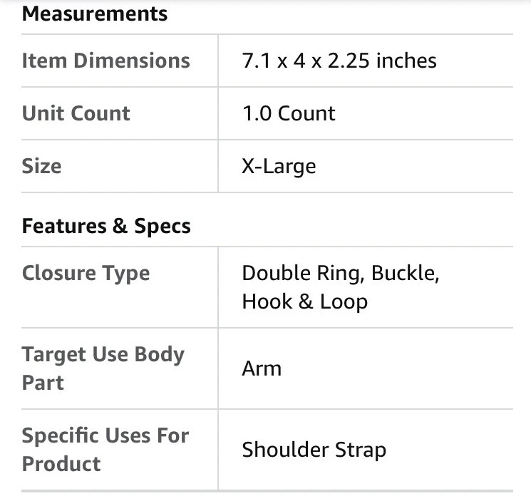 CURAD Talla XL Blanco Malla Brazo Eslinga para Lesiones en el Hombro Ducha Eslinga Hombres Mujeres Foto 4 de 4