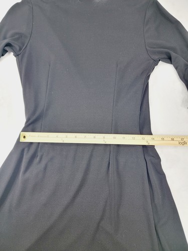 A.B.S by Allen Schwartz Womens Half Sleeve Plunging Ruffled Wrap Knee Dress M - Picture 11 of 12