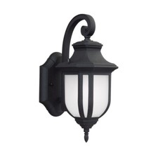 Generation Lighting 8536301EN3-12 Small 12.63" Black Outdoor Wall Lantern