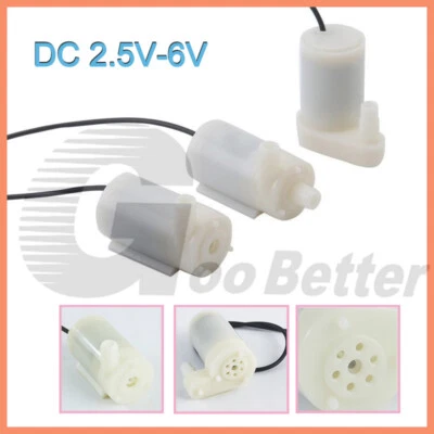 mini Tauchpumpe micro Wasserpumpe Aquarium Brunnen Garten Pumpe kleine 2.5V-6V