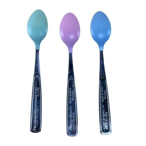 Baby Spoons Soft Tip Gerber The First Year Sesame Street Lot + Fork Stainless - Picture 6 of 11