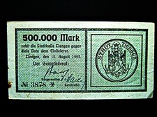 Stadt Tiengen  500.000 Mark  1923