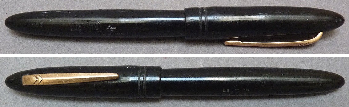 Stylo Plume Ancien Bayard Modèle 4 - Bakélite Noire - Plume Or 18k - Vintage - Occasion