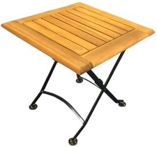 Beistelltisch Flex 45x45 cm schwarz Klapptisch Balkontisch Gartentisch Terasse 