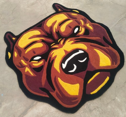 Kids Rug Bulldog Adorable Tufted Children Rug Kids’Room Decor Carpet Area Rug - Picture 8 of 9