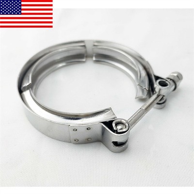 3 Inch (76mm) Stainless Steel V-Band Clamp - Universal Turbo Downpipe Exhaust Clamp 8 thumbnail image