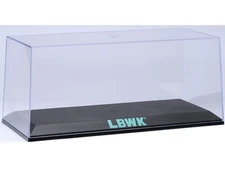 COLLECTIBLE DISPLAY SHOW CASE W/BLACK BASE "LBWK" GREEN FOR 1/18 AUTOART 90037