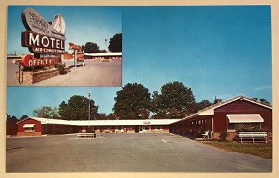 Postcard Trade Winds Motel No 1 Chattanooga Tennessee Sign & Exterior View