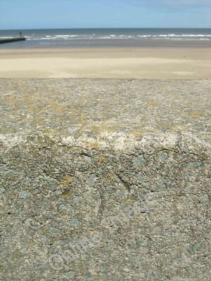 Photo 12x8 Rivet benchmark#3 on sea wall, Prestatyn Rhyl This rivet benchm c2011