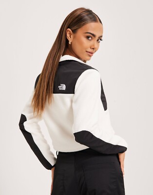 The NORTH FACE FLEECE DENALI CROP POLARTEC SWEATER HALF ZIP WOMENS