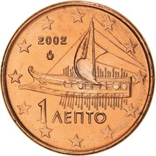 [#956314] Grèce, Euro Cent, 2002, Athènes, FDC, Cuivre plaqué acier, KM:181