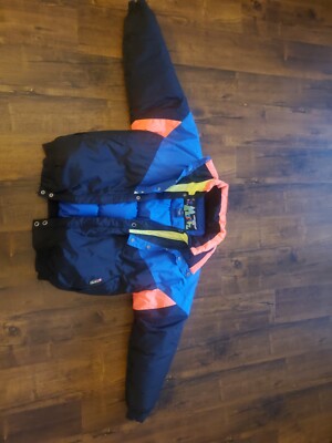 Vintage 90's St Moritz Coat Ski Team Down Insulated Hooded