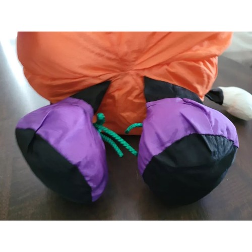 Halloween Vintage 1994 Nylon Calabaza Peluche Hombre Gibson Saludos Jack o' Lantern - Imagen 7 de 15