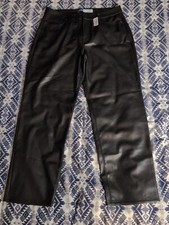 NWT Old Navy OG Loose High-Rise Faux Leather Pants Size 16 New