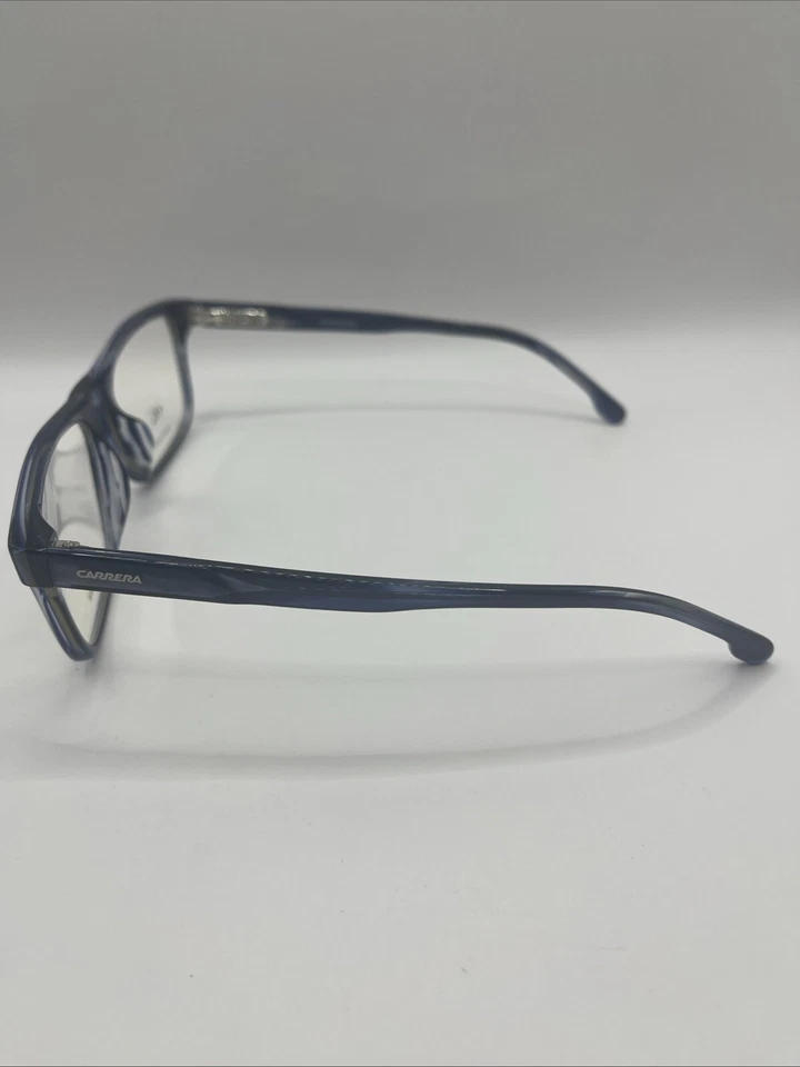 Gafas rectangulares para hombre Carrera C FLEX 04/G 381 cuerno azul XL 55-17-145 Foto 3 de 4
