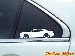 for Dodge Challenger SRT8 2008 2X Car silhouette stickers