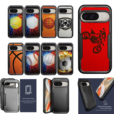 For [Pixel 9 / Pixel 9 PRO][HYBRID ARMOR][Dual Two Piece Case] Sport Case