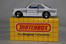 MATCBOX LESNEY SUPERFAST #MB43 MERCEDES BENZ AMG, WHITE, BLUE INT., BOXED