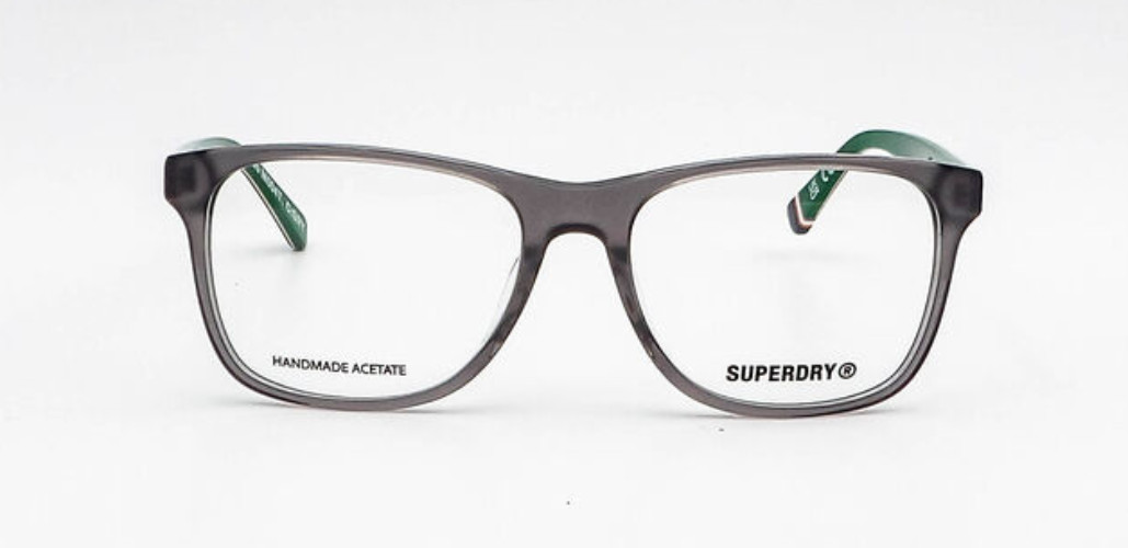 Superdry Sdo M004T Gray Square Eyeglasses Frames 55-17-140