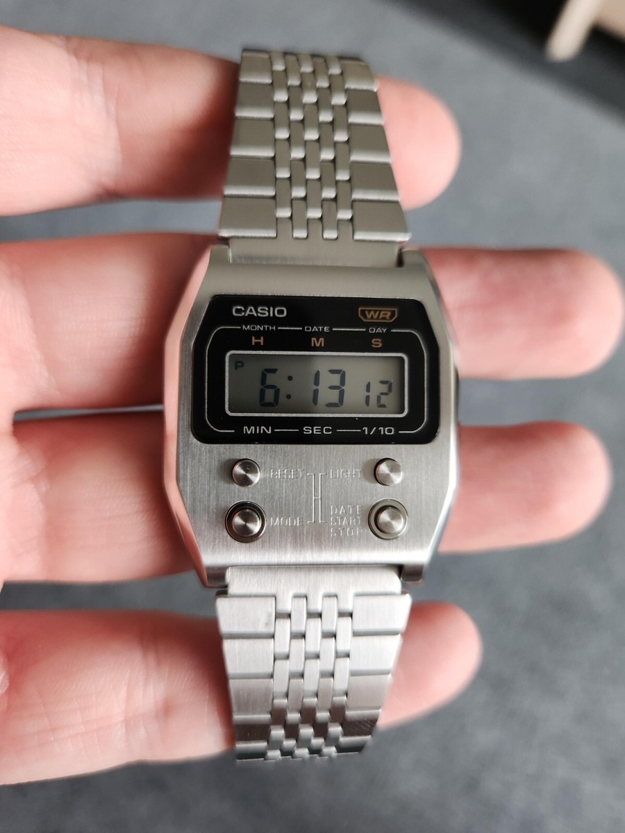 Casio A1100D-1D Vintage Metal Case Stainless Steel Retro Casio A1100D-1D Vintage Metal Case Stainless Steel Retro