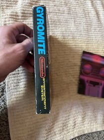 Gyromite Matte Sticker Seal 1st Print Nintendo NES Test Market Black Box RARE