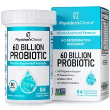 Physician's Choice Probiotic Capsules - 60 Billion CFU, 84 ct - Advanced Digesti