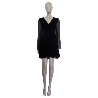 black velvet dress sheer sleeves Buy Yumi Black Velvet Sheer Sleeves Skater Dress from Next USA