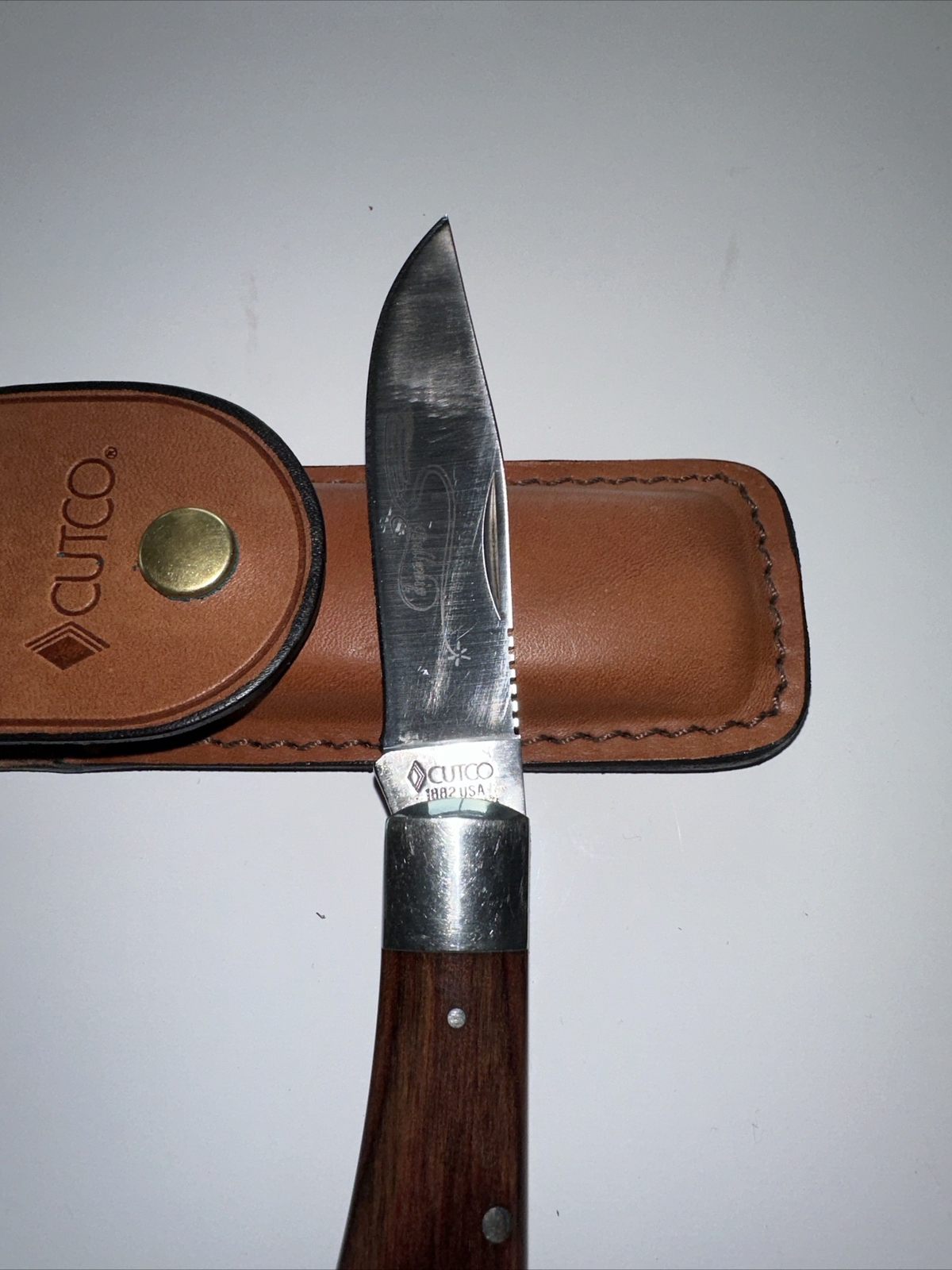 CUTCO BULLWHIP 1882 Folding Hunting Knife With Rosewood! eBay