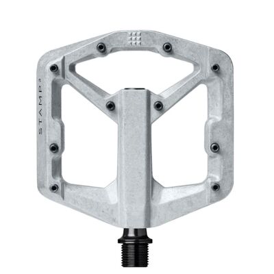 Crankbrothers Stamp 2 Platform Fahrrad MTB Ebike Pedale small silber V2