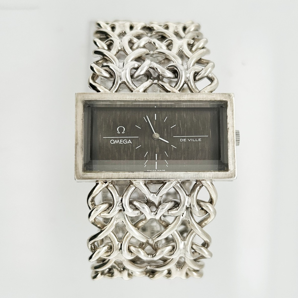 Vintage OMEGA De Ville Andrew Grima Ref. 8270 Large 925 Silver