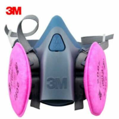 3M 7502 Half Face Respirator Mask & 2- 2097 Particulate Filter PPE