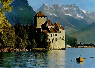 Postcard United Nations Geneva 2 & 106 Lac Leman Air Mail
