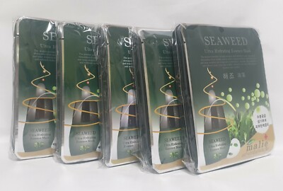 50pcs Malie SEAWEED Face Mask Packs Sheet 25g Firming Moisturizing EXPRESS SHIP