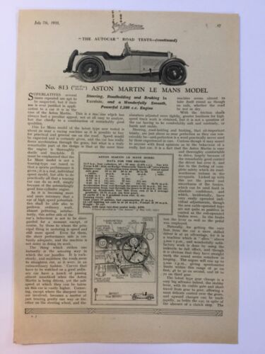 Aston Martin Le Man Modell 1933 Artikel