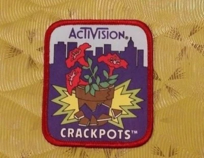 👀🕹 ~ Atari Video Game Vintage 80's Activision Patch -- Crackpots ~