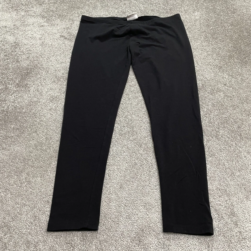 Leggings Gap Casual Feminina XL Preta Compressão Algodão Elástico Cintura Média 36x28,5 - Imagem 3 de 4