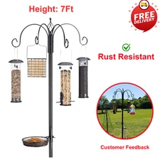 Ultimate Bird Feeder Station, 7 Feet – Pole Mount, Rust Resistant, 1 lb Capacity