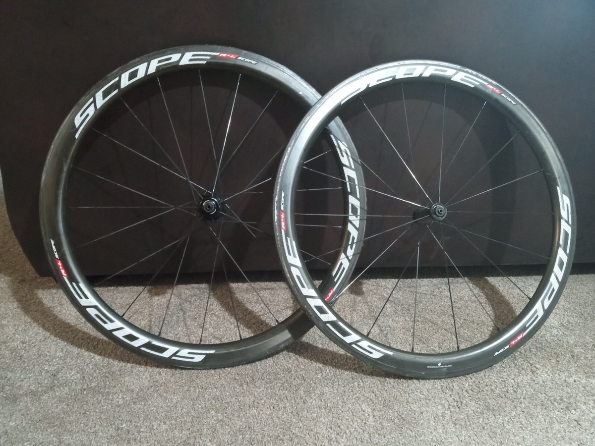 Scope r4c wheelset Tubular retired DSM Wheelset carbon rim Scope r4c wheelset Tubular retired DSM Wheelset carbon rim