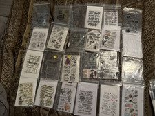 HUGE Lot of Clear Stamps For Crafting Lot Over 100s of Pieces