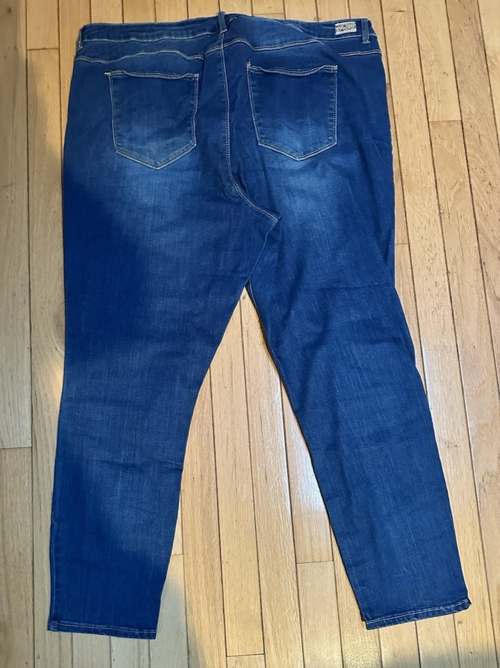 Almost Famous Mujer Jegging Azul Elastizado tiro medio Talla 22 Preppy Informal Básico Foto 2 de 4