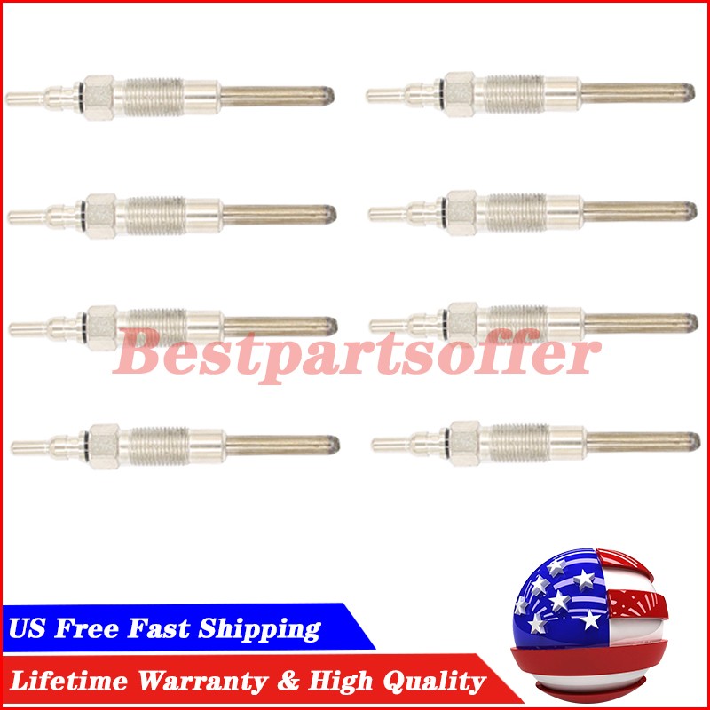 For 1988-1994 Ford 7.3L Diesel Set of 8 Glow Plugs F2TZ12A342A F250 F350 E250 US