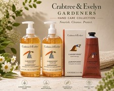 Crabtree Evelyn Gardeners Hand Soap X2 Hand Therapy Gift Set 3 Pc