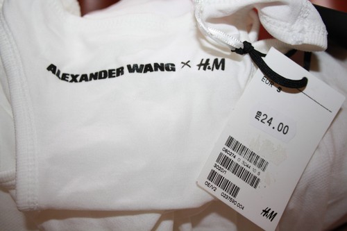 Alexander Wang x H&M Graphic Tank Top White Size Medium M NWT Deadstock 2014 - Picture 3 of 9