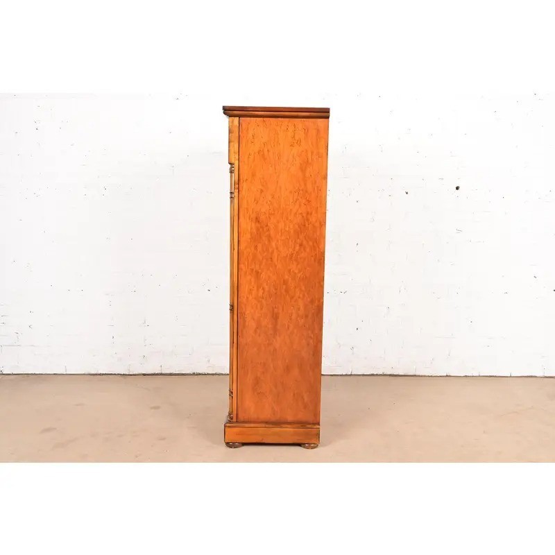 Drexel Heritage French Empire Carved Fruitwood Lingerie Chest or Semainier