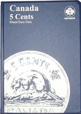 New Uni-Safe Canada Blank Date 5 Cents Empty Folder